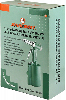Заклепочник гидропневматический композитный, 2.4 - 6.4 мм, Jonnesway - фото 5