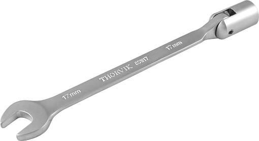 Фото 1 товара Ключ гаечный комбинированный карданный, 17 мм, THORVIK