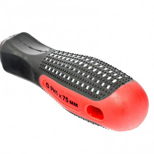 Фото 2 товара Отвертка Fusion, PH1 х 75 мм, CrV, трехкомп. рукоятка "Anti slip" Matrix