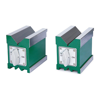 Призма пов. и разм. 150×75×100 для валов ø5-70 мм магнитная 190кгс (2шт), INSIZE - фото 1