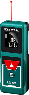 Лазерный дальномер KRAFTOOL LD-40 34763 дальность 5 см - 40 м, точность 1,5 мм - фото 2