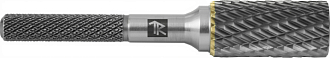 Борфреза твердосплавная цилиндрическая, тип А, 12 мм, двойная насечка, в боксе, THORVIK - фото 1