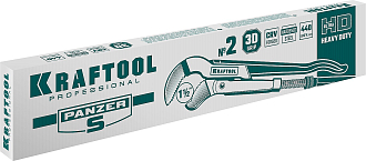 Ключ трубный KRAFTOOL PANZER-S 2733-15_z02 №2, изогнутые губки - фото 3