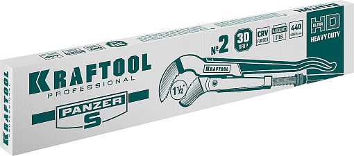 Фото 2 товара Ключ трубный KRAFTOOL PANZER-S 2733-15_z02 №2, изогнутые губки