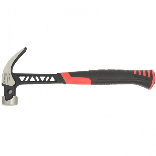 Фото 0 товара Молоток-гвоздодер, 450 г, цельн., боек с магн., двухкомп. обрезин. рукоятка Matrix Pro