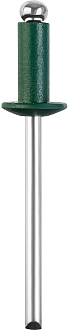 Заклепки STAYER Color-FIX 3125-40-6005 4.0 х 10 мм, RAL 6005 зеленый насыщенный, 50 шт., алюминиевые - фото 1