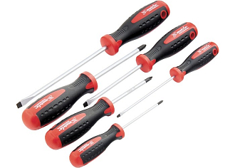 Набор отверток, сталь S2, двухкомпонентные рукоятки, 6 шт Matrix Professional - фото 2