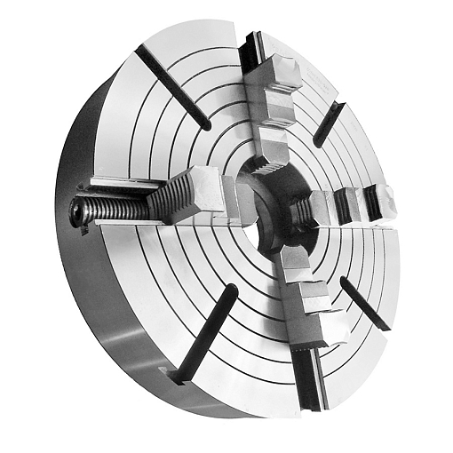 Фото 4 товара Патрон токарный 4-х кулачковый ручной с независимым перемещением кулачков 7103-200.A5 БЗСП