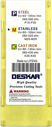 Фото 5 товара CNMG120408 HA LF6018 токарная пластина Deskar