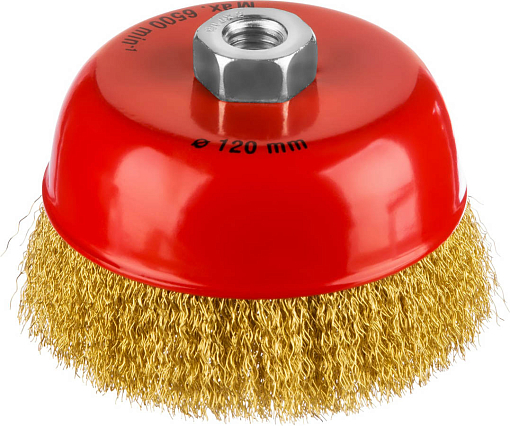 Фото 0 товара Щетка чашечная для УШМ MIRAX 35142-125 125 мм, проволока 0.3 мм