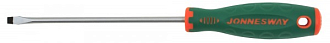 Отвертка стержневая шлицевая ANTI-SLIP GRIP, SL4.0х200 мм, Jonnesway - фото 1