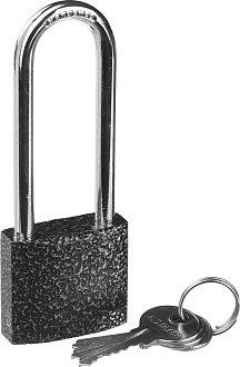 Замок навесной STAYER TOPLock 37160-38-1 38х33х16 мм, металлический корпус, закаленная удлиненная дужка - фото 1