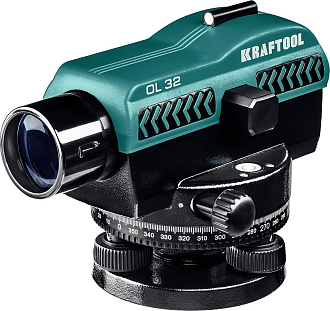 Оптический нивелир OL-32 34520 KRAFTOOL 122 м, увеличение 32Х - фото 1
