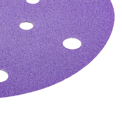 Фото 3 товара Круг абразивный шлифовальный под липучку "Purple Sandpaper" auto Р40 (150мм; 17 отверстий; 25шт)