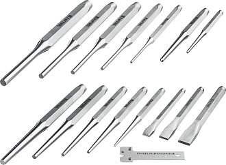 Набор зубил и кернеров KRAFTOOL GRAND-15 21075-H15 15 шт - фото 1