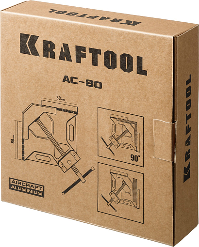 Фото 6 товара Струбцина 2х80 мм, угловая AC-8, Kraftool