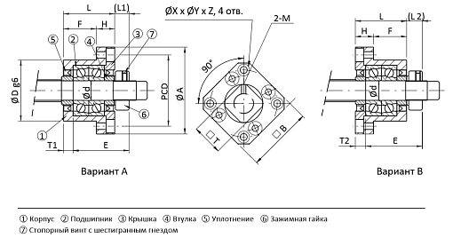 Фото 1 товара Опора ШВП FK20 TECHNIX