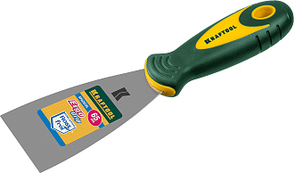 Шпательная лопатка KRAFTOOL 65 мм 10035-065, нержавеющее полотно, двухкомпонентная рукоятка - фото 2