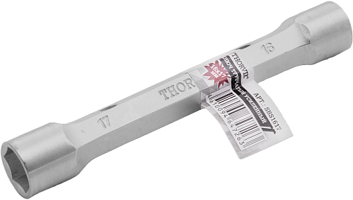 Фото 0 товара Ключ трубчатый усиленный, 16x17 мм, THORVIK