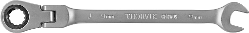 Фото 0 товара Ключ гаечный комбинированный трещоточный карданный, 9 мм, THORVIK