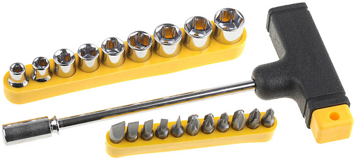Фото 0 товара Отвертка с битами и торцевыми головками Maxfix STAYER 22 шт., 2540-H20