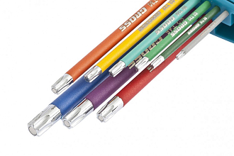 Набор ключей имбусовых TORX-TT, 9 шт: T10-T50, магнит, S2, экстра-длинные, 9 шт Gross - фото 3