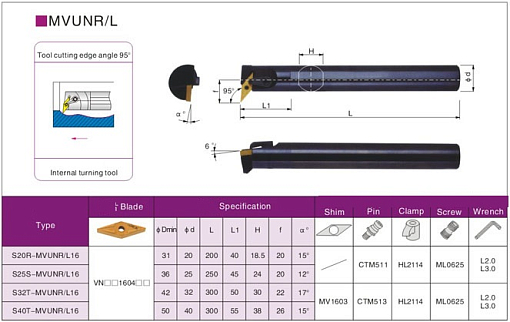 Фото 3 товара VNMG160404 MS LF6018 токарная пластина Deskar