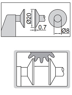 Микрометр МЗ-75, 50-75мм, 0.01мм невращ микровинт, INSIZE - фото 3