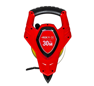 Измерительная рулетка с поверкой 100м 12мм RGK R-100 - фото 1