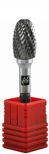 Фото 3 товара Борфреза твердосплавная овальная, тип E, 6 мм, двойная насечка, в боксе, THORVIK