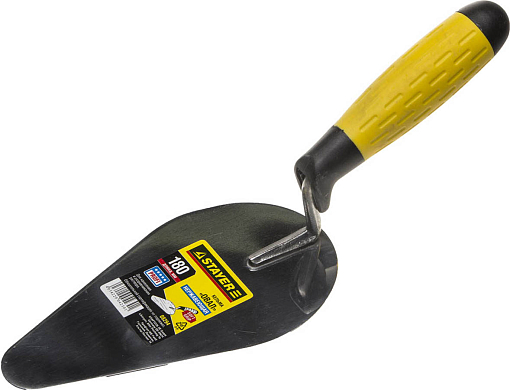 Фото 0 товара  Кельма овал STAYER 180 мм 08294, нержавеющее полотно, 2-х компонентная рукоятка