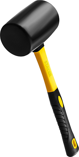 Фото 0 товара STAYER 900 г, Киянка резиновая черная с фиберглассовой ручкой 2054-90 Professional