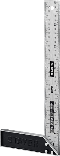 Фото 3 товара Столярный угольник с нержавеющим полотном STAYER 350 мм, STABIL 3431-35_z02