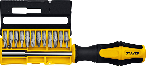 Фото 0 товара Отвертка-битодержатель STAYER 13 шт, 25813