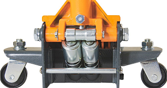 Домкрат подкатной 3 т. гаражный двухпоршневой, с уменьшенной высотой подхвата, 75-505 мм, Ombra - фото 3