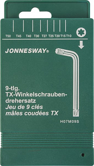 Комплект угловых ключей "TORX", Jonnesway - фото 2