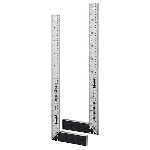 Фото 5 товара Угольник с нержавеющим полотном STAYER STABIL 3431-50 500 мм, столярный