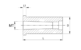 D40-MT4 втулка переходная Zegyo - фото 2