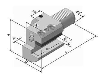 Резцедержатель осевой для расточных резцов С1-40х25 правый БЗСП - фото 2