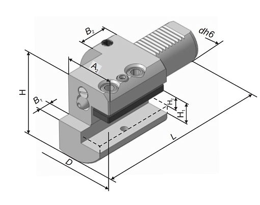 Фото 1 товара Резцедержатель осевой для расточных резцов С1-40х25 правый БЗСП