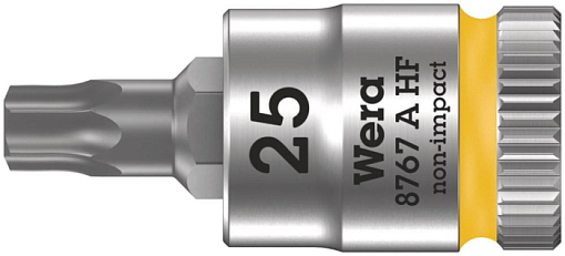 Фото 0 товара 8767 A HF TORX Zyklop Головка торцевая с битой вставкой, 1/4, TX 25 x 28 мм, с фиксацией