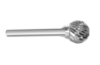 Борфреза сферическая тип D 2,5х2,5х3х30 Х-образная насечка арт. D2.5 2.5Х03 Sekira - фото 1