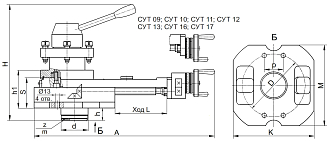 Суппорт с ручным и механизированным приводом (с РДТ-4П) СУТ-05 БЗСП - фото 2