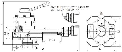 Фото 1 товара Суппорт с ручным и механизированным приводом (с РДТ-4П) СУТ-05 БЗСП