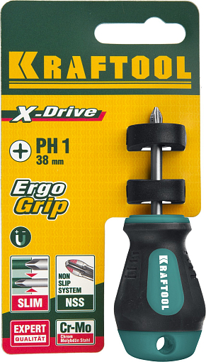 Фото 3 товара Отвертка PH1х38 мм, слесарная, Kraftool
