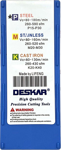 Фото 5 товара WNMG080404 L-S LF9018 токарная пластина Deskar