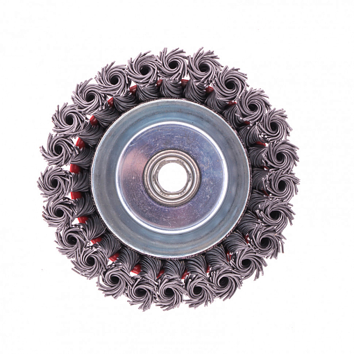 Фото 1 товара Щетка для УШМ, 100 мм, М14, "чашка", крученая проволока 0,8 мм Matrix