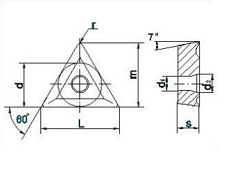 Пластина 3-гранная TCMT 16T304E-UM 8030 PRAMET - фото 2