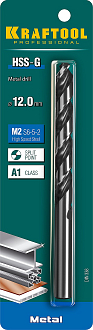 Сверло по металлу 29651-12 Pro KRAFTOOL 12 х 151 мм, HSS-G, сталь М2 (S6-5-2), класс A - фото 3
