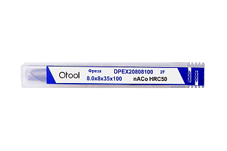Фреза твердосплавная концевая 18х18х45х100 z=2 nACo Qtool - фото 2
